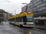 Bern Mobil - Triebwagen Be 4/8 732 mit Vollwerbung unterwegs auf der Linie 5 Ostring am 09.12.2007