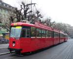 Bern Mobil - Triebwagen Be 8/8 720 unterwegs auf der Linie 9 Guisanplatz am 21.02.2008