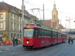 Bern Mobil - Triebwagen Be 8/8 721 unterwegs auf der Linie 9 Wabern am 18.02.2008