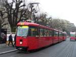 Bern Mobil - Triebwagen Be 8/8 725 unterwegs auf der Linie 9 Guisanplatz am 21.02.2008
