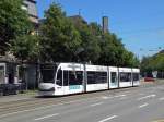 Combino 756 mit der Siemens Vollwerbung auf der Linie 3. Die Aufnahme stammt vom 04.06.2010.