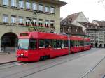 Bern mobil - Be 4/8 732 unterwegs auf der Linie 5 in Bern am 22.10.2010