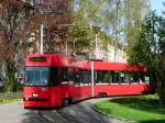 Bern mobil - Tram Be 4/8 734 unterwegs auf der Linie 3 am 10.04.2011