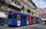 Be 4/10 mit der Betriebsnummer 83 auf der Linie 6 am Bubenbergplatz in Bern.