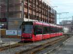 Bern mobil - Tram Be 6/8 763 nach Bern Fischermtteli unterwegs in Gmligen am 31.12.2012