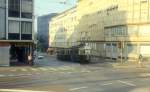 Bern SVB Tram 3 (Be 4/4 127) Belpstrasse / Effingerstrasse im Juli 1983.