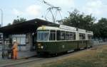 Bern SVB Tram 9 (Be 8/8 10) General-Guisan-Platz im Juli 1983.