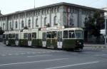 Bern SVB Tram 9 (Be 8/8 7) General-Guisan-Platz im Juli 1983.