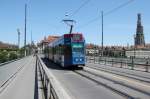 Bern Mobil,Tram 83 auf der Kirchenfeldbrcke in Bern.07.06.13