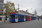 Be 4/10 mit der Betriebsnummer 84 auf der Linie 6 beim Bubenbergplatz. Die Aufnahme stammt vom 08.11.2013.