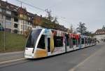 Be 6/8 mit der Betriebsnummer 670 und der Westside Vollwerbung in der Nhe der Kornhausbrcke auf der Linie 9. Die Aufnahme stammt vom 08.11.2013.