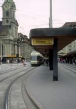 Bern SVB Tram 3 (ACMV/DÜWAG/ABB-Be 4/8 732) Bubenbergplatz / Hauptbahnhof am 7.