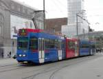 RBS / Bern mobil - Be 4/10 87 unterwegs auf der Linie 6 in der Stadt Bern am 01.03.2014