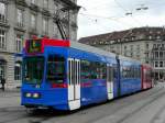 RBS / Bern mobil - Be 4/10 89 unterwegs auf der Linie 6 in der Stadt Bern am 01.03.2014