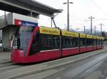 Bern Mobil - Tram Be 6/8  662 in der Haltestelle Bern Wankdorf am 09.11.2014