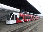 Bern Mobil - Tram Be 6/8 666 in Bern Brünnen am 11.04.2015