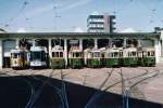 BERNMOBIL: Tramparade vor dem Depot Eigerplatz am 15.