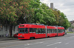 Vevey Tram Be 4/6 733, auf der Linie 7, beim alten Tramdepot Burgernziel.