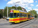 BLT - Tram Be 4/6 232 unterwegs auf der Linie 11 bei dem Bahnhof SBB in Basel am 15.09.2017