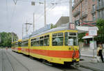 Basel BLT Tramlinie 11 (DUEWAG/BBC/Siemens Be 4/6 141, ex-BVB 641) Centralbahnplatz / Basel SBB am 26.