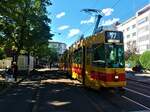 BLT Be 4/8 234 als Linie 17 nach Ettingen Bahnhof  am 01.07.2022 an der Kaserne Basel     