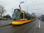 BLT Be 6/10 161 als Linie 10 Rodersdorf Station am 22.12.2023 am MParc