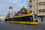 Be 8/10 TINA 4211, auf der Linie 11, fährt am 29.12.2025 zur Haltestelle St. Johanns Tor. Aufnahme Basel.
