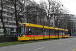 Be 8/10 TINA 4204, auf der Linie 10, fährt am 23.02.2026 zur Haltestelle am Bahnhof SBB. Aufnahme Basel.