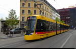 BLT - Tram Be 8/10  4201 unterwegs auf der Linie 11 in der Stadt Basel am 10.04.2026