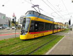 BLT - Tram Be 8/10 4203 unterwegs auf der Linie 10 in der Stadt Basel am 10.04.2026
