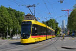 Be 8/10 TINA 4218, auf der Linie 10, f�hrt am 27.04.2026 zur Haltestelle beim Bahnhof SBB. Aufnahme Basel.