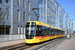 Be 8/10 TINA 4215, auf der Linie 11, f�hrt am 04.07.2026 bei der Haltestelle Peter Merian ein. Aufnahme Basel.