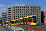 Be 8/10 TINA 4216, auf der Linie 17, �berquert am 15.08.2026 die M�nchensteinerbr�cke. Aufnahme Basel.