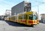 BLT - Strassenbahn Be 4/8 204 mit Be 4/6 unterwegs auf der Linie 10 in Basel am 15.03.2008