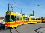 BLT - Tram Be 4/8 204 unterwegs auf der Linie 10 in Dornach am 29.04.2010