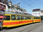 BLT - Tram Be 4/6 105 unterwegs auf der Linie 11 in Basel am 29.04.2010