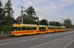 Be 4/8 mit der Betriebsnummer 248 und der Be 4/6 103 auf der Linie 11 in der Nhe der Haltestelle Surbaum Richtung Aesch. Die Aufnahme stammt vom 15.09.2011.



