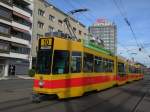 Doppeltraktion auf der Linie 10 mit dem Be 4/8 231 und dem Be 4/6 226 an der Haltestelle Mnchensteinerstrasse. Die Aufnahme stammt vom 10.05.2012. 