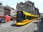BLT - Tram Be 6.10 156 unterwegs auf der Linie 11 im Zentrum von der Stadt Basel am 15.06.2012