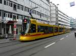 BLT - Tram Be 6/10  155 unterwegs auf der Linie 11 in der Stadt Basel am 02.05.2013