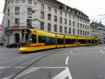 BLT - Tram Be 6/10  163 unterwegs auf der Linie 10 in der Stadt Basel am 02.05.2013