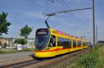 Be 6/10 Tango 168 auf der Linie 11 fährt zur Haltestelle M-Parc. Die Aufnahme stammt vom 28.05.2015.