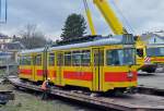 Am 04.01.2016 begann der Verlad der Be 4/6 101-115 der BLT auf dem ehemaligen Gelände der Bauwerkstatt.