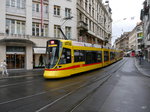 BLT - Tram Be 6/10 155 unterwegs auf der Linie 11 in der Stadt Basel am 15.09.2016