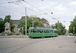 Basel BVB Tramlinie 16 (SWP/BBC Be 4/4 465) Centralbahnplatz / Elisabethenanlage am 26.