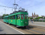 BVB - Oldtimer Tram Be 2/2  181 unterwegs an der Tramparade in der Stadt Basel am 22.05.2022