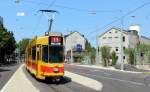 Basel BLT Tram 11 (SWP Be 4/8 221) Elsässerstrasse / St.