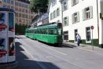 Basel BVB Tram 3 (SWP/BBC/Siemens Be 4/4 470 + FFA/SWP B 1485 + SWP/SIG/BBC/Siemens Be 4/4 482) Kohlenberg (Hst.