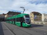 BVB - Tram Be 6/8 5006 unterwegs auf der Linie 14 in der Stadt Basel am 06.10.2015