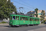 Am 08.09.2018 war in der Hauptwerkstatt Tag der offenen Tür. Der Tramclub Basel fuhr mit vier Kursen eine Oldtimer Linie. Hier fährt der Be 2/2 181 zusammen mit dem B2 1193 zur Haltestelle CIBA.